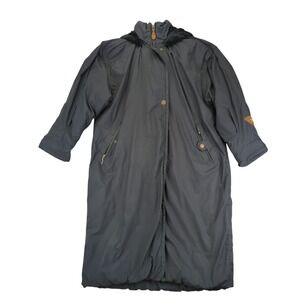 Obermeyer Womens Divine Long Parka Winter Ski Snow Coat Jacket Black 12 Fur Hood